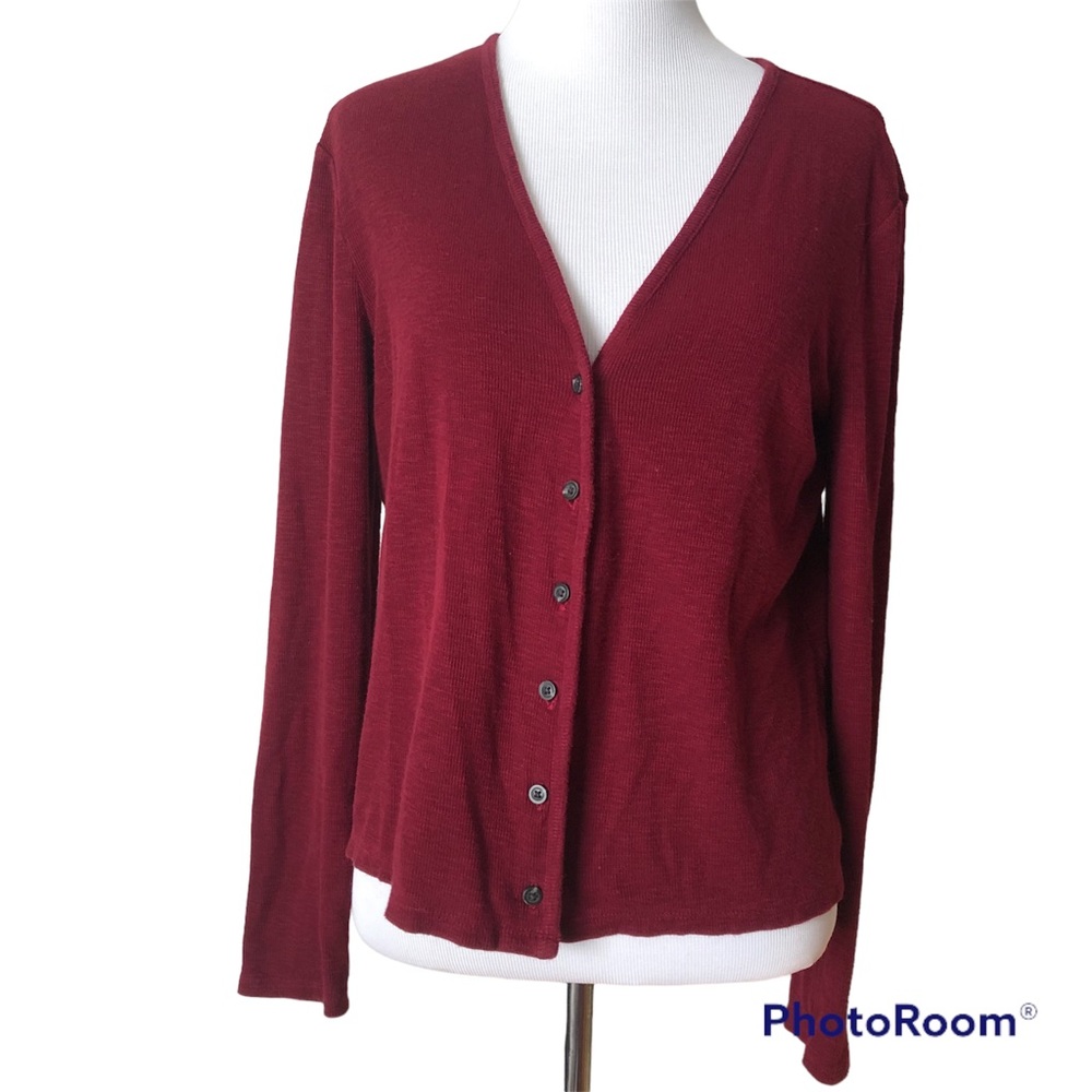 Madewell Cardigan Sweater Light Weight Maroon Size Small